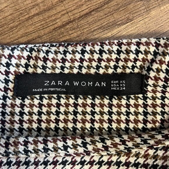 Zara Houndstooth Mini Dress - Picture 3 of 3